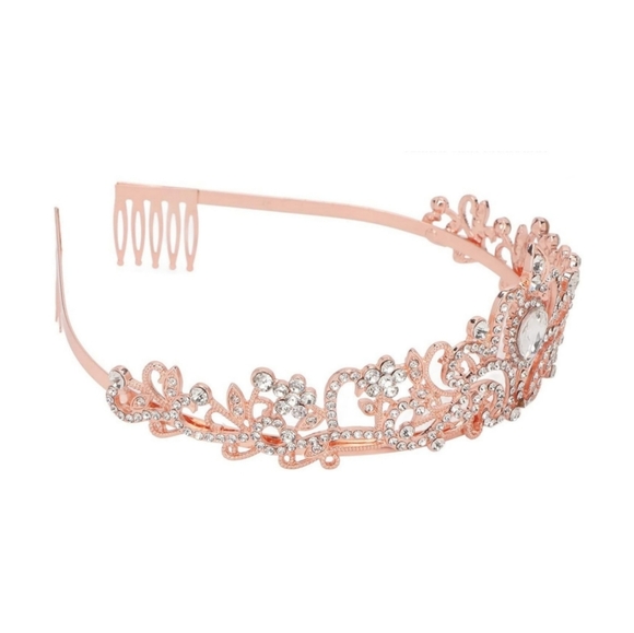 Women's Crystal Crown Tiara - Picture 3 of 16